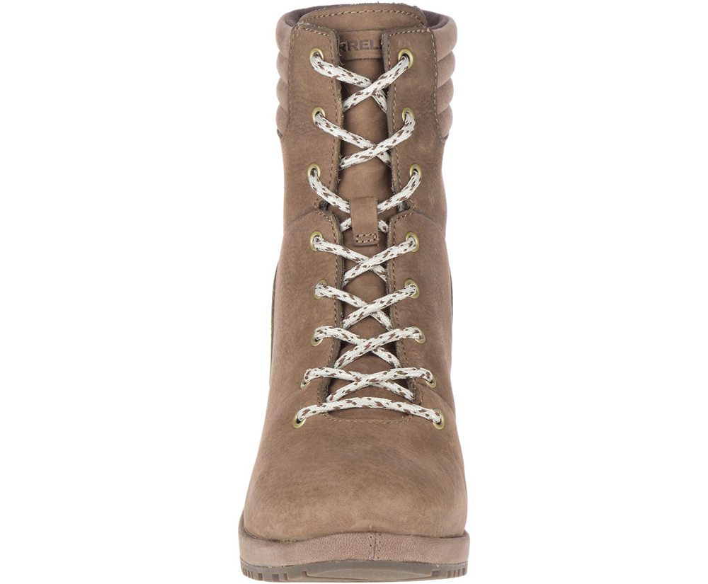 Merrell Boots Brown - Tremblant Wedge Waterproof - Womens 51OBQYUWJ